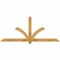 Ekena Millwork Redmond Rough Sawn Timber Gable Bracket, Western Red Cedar, 84"W x 35"H x 4"D x 4"F, 10/12 Pitch GBW084X35X0404RED00RWR - alternate 1